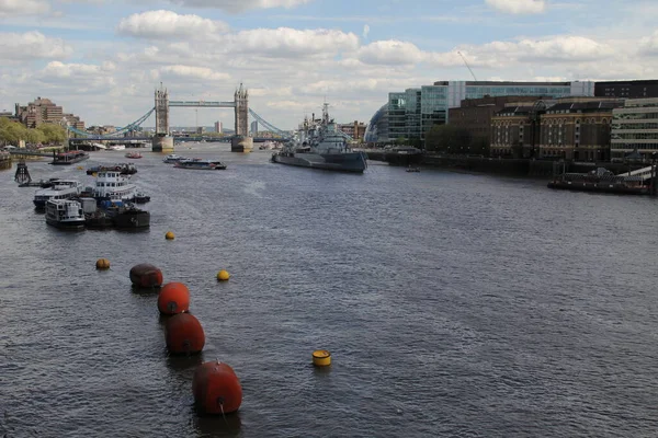 Uitzicht Tower Bridge Van Londen — Stockfoto