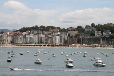 San Sebastian şehrinde şehir manzarası