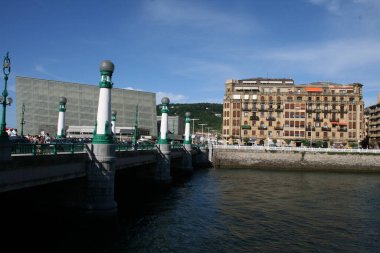 San Sebastian şehrinde şehir manzarası