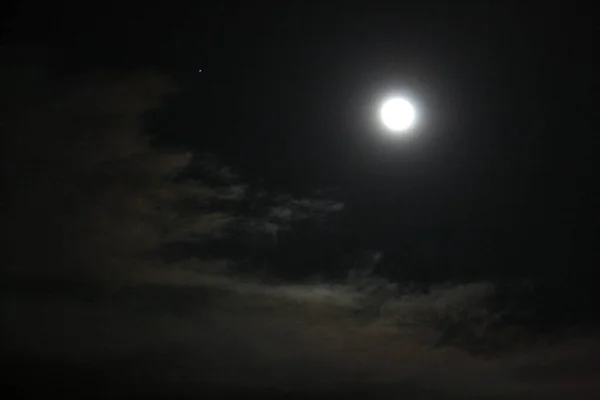 Pemandangan Bulan Malam Hari — Stok Foto