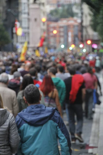 Демонстрація Вимогами Про Незалежність Країни Басків Каталонії — стокове фото