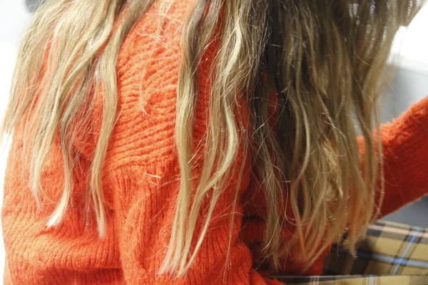 Bir Kadının Saçının Ayrıntıları — Stok fotoğraf