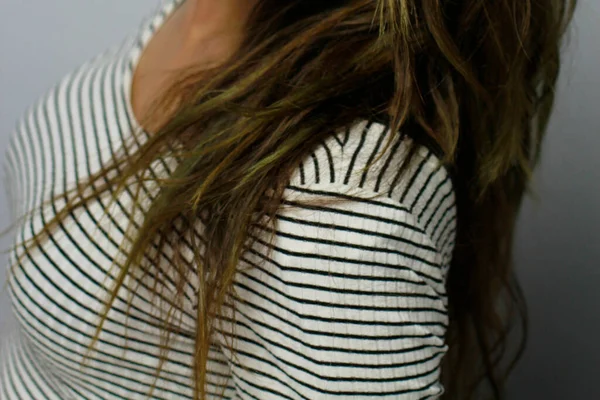 Detail Vlasů Vlasů Ženy — Stock fotografie