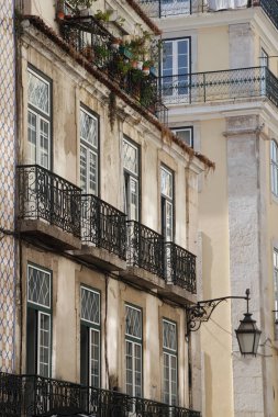 Lizbon şehrinin şehir manzarası