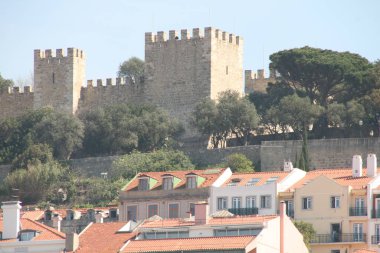 Lizbon şehrinin şehir manzarası