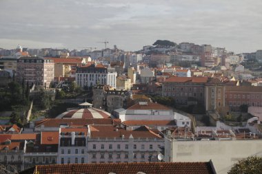Lizbon şehrinin şehir manzarası