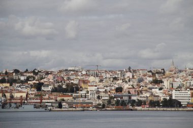 Lizbon şehrinin şehir manzarası