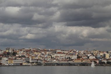 Lizbon şehrinin şehir manzarası