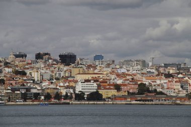 Lizbon şehrinin şehir manzarası