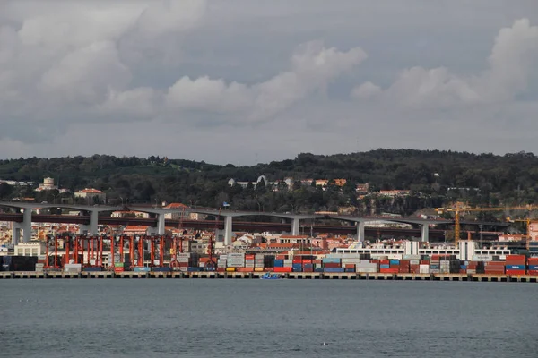Вид Город Лиссабон — стоковое фото