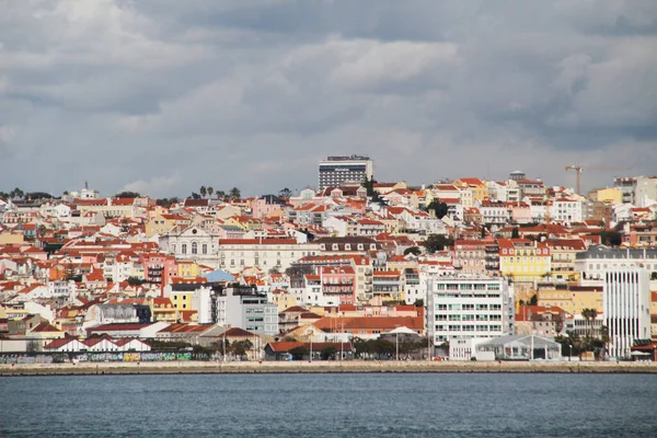 Városi Kilátás Lisszabon Városában — Stock Fotó