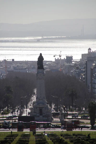 Pohled Město Lisabonu — Stock fotografie