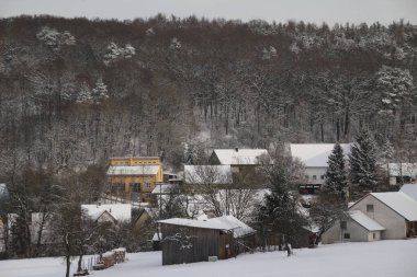 Orta Avrupa 'da kış manzarası