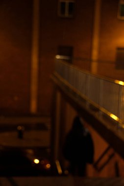 Bilbao şehrinde gece manzarası