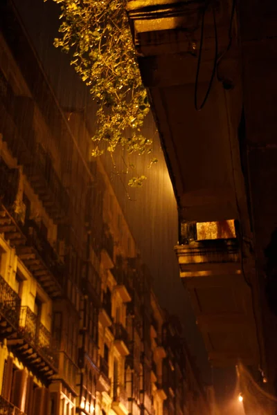 Vista Notturna Nella Città Bilbao — Foto Stock