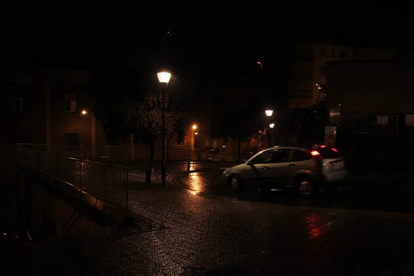 Urban Nightscape City Bilbao — Stock Photo, Image