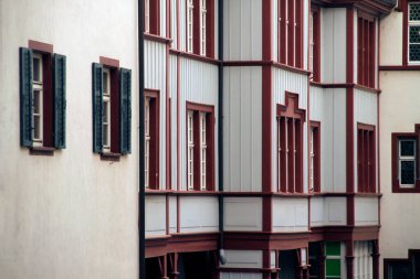 Basel şehir merkezi manzarası