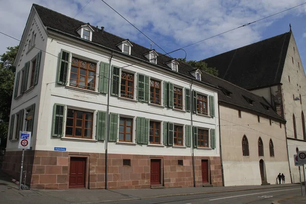 Utsikt Över Centrum Basel — Stockfoto