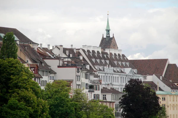 Blick Auf Die Basler Innenstadt — Stockfoto