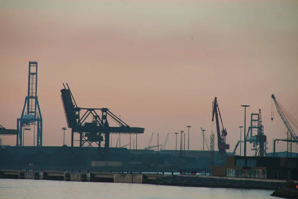 Akşamları Bilbao Estuary — Stok fotoğraf