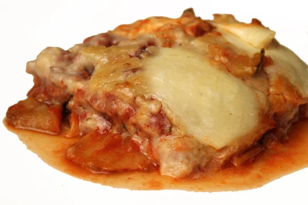 Lasagne Med Kött Maträtt — Stockfoto