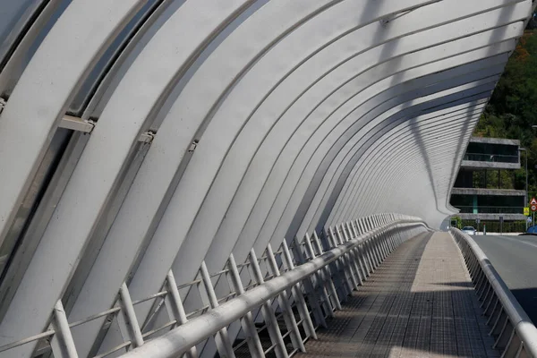 Moderno Ponte Sull Estuario Bilbao — Foto Stock