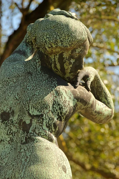 Sculpture in a park of Bilbao