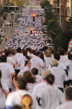 Bilbao sokaklarında maraton