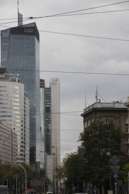 Varşova şehir merkezinde mimarlık