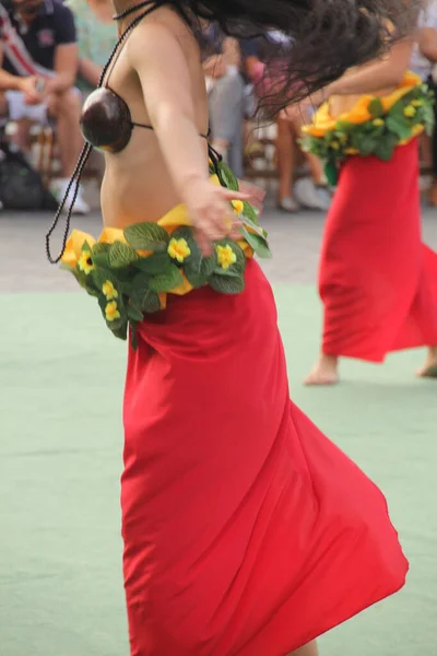 Söderhavet Dans Gata Folkfest — Stockfoto