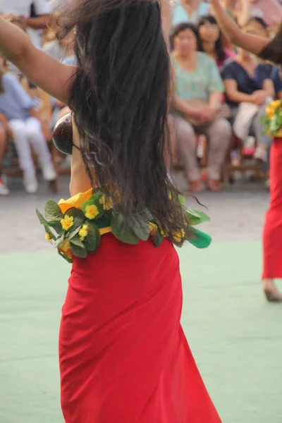 Söderhavet Dans Gata Folkfest — Stockfoto