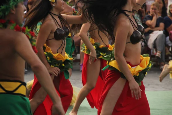 Jižní Moře Tančí Pouličním Folkovém Festivalu — Stock fotografie