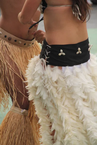 Південні Моря Танцюють Вуличному Народному Фестивалі — стокове фото