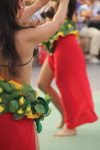 Söderhavet Dans Gata Folkfest — Stockfoto