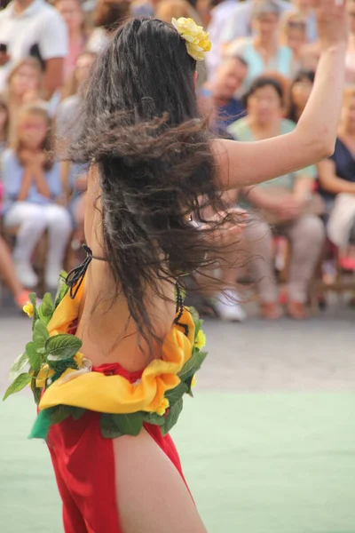 Les Mers Sud Dansent Dans Festival Street Folk — Photo