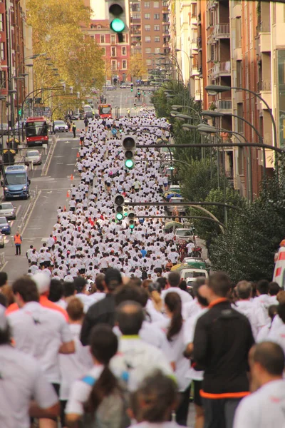 Marathon Straten Van Bilbao — Stockfoto