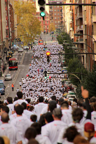 Marathon in the streets of Bilbao