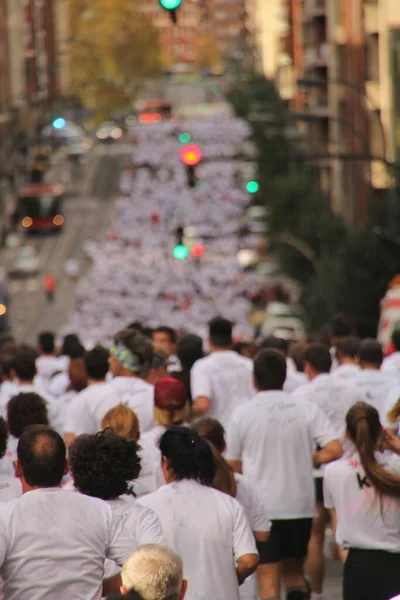 Maratona Strade Bilbao — Foto Stock