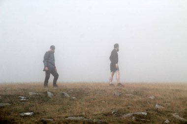Bask ülkesinin dağlarında yürüyüş.