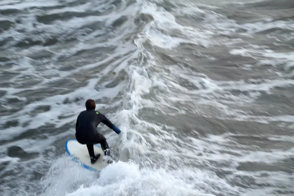 Surfen Aan Kust Van Baskenland — Stockfoto