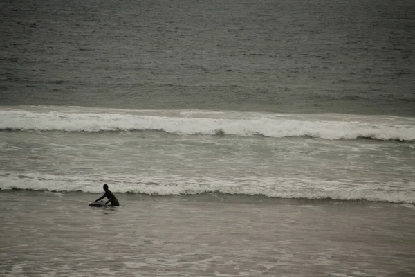 Surfer Bord Pays Basque — Photo