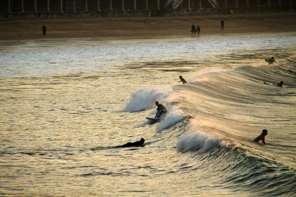 Surfen Der Küste Des Baskenlandes — Stockfoto