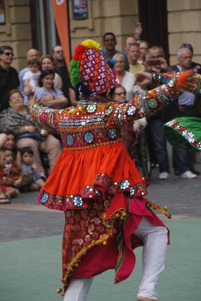 Danza Folclórica India Festival Callejero —  Fotos de Stock