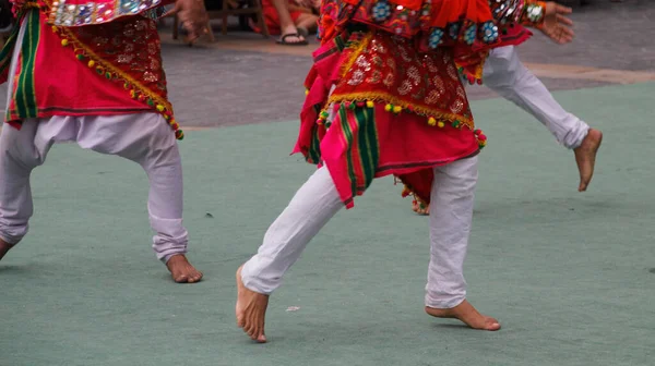 Индийский Народный Танец Уличном Фестивале — стоковое фото