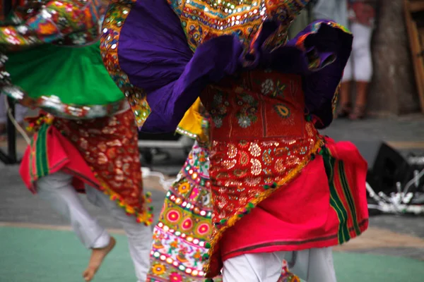 Dansul Popular Din India Într Festival Stradă — Fotografie, imagine de stoc