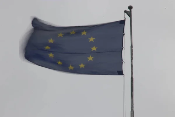 Europeiska Unionens Officiella Flagga — Stockfoto