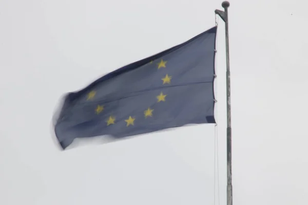 Európai Unió Hivatalos Lobogója — Stock Fotó