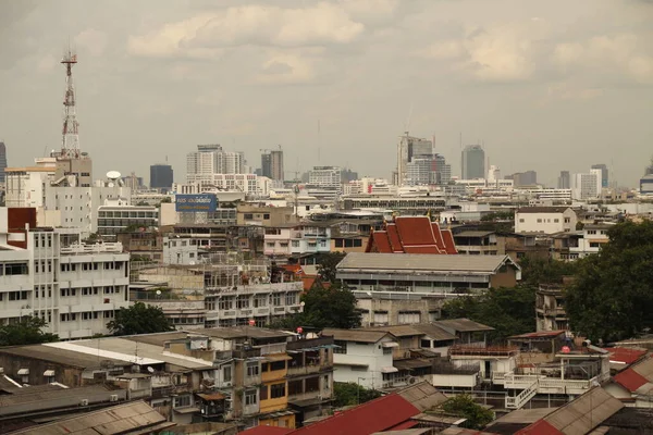 Miejski Krajobraz Mieście Bangkok — Zdjęcie stockowe