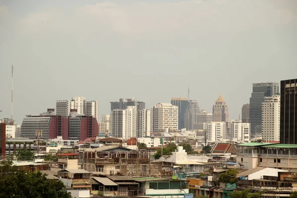 Miejski Krajobraz Mieście Bangkok — Zdjęcie stockowe