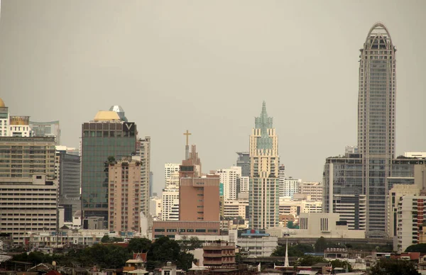 Miejski Krajobraz Mieście Bangkok — Zdjęcie stockowe